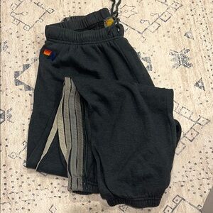 Aviator Nation - 5 STRIPE SWEATPANTS - CHARCOAL/GREY
